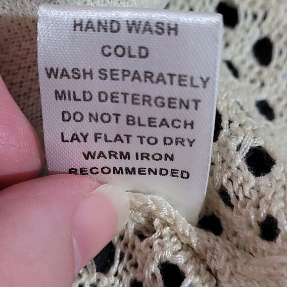 Joy Joy Cream Lace Women's Cardigan - Picture 7 of 7